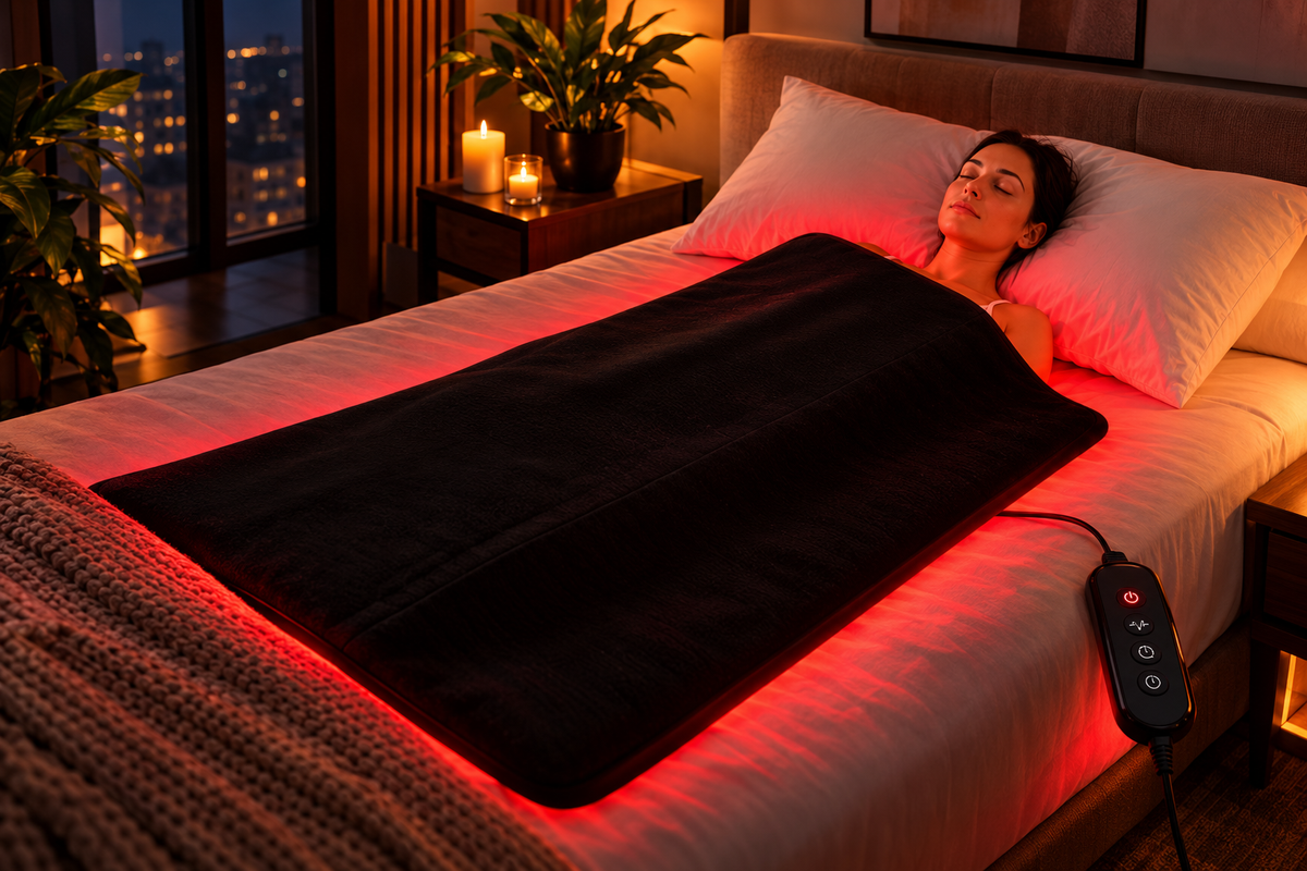 Red Light Therapy Blanket – Full Body Coverage | 660nm + 850nm Dual Wavelengths | 13,536 LEDs